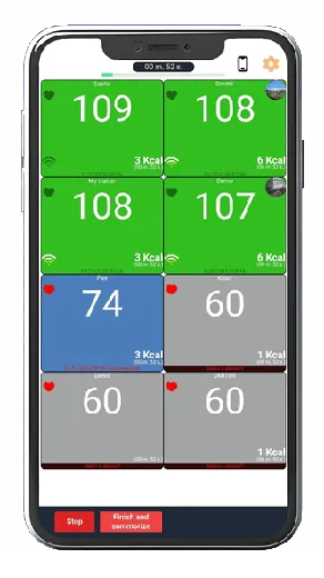 Group heart rate screen in FDI.mm