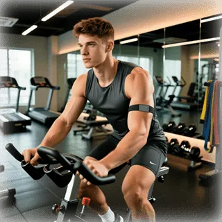 Club member training with a heart rate armband